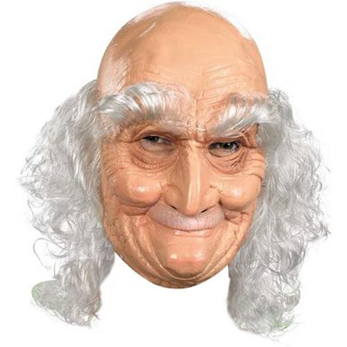 Old Man Mask with Hair - Make It Up Costumes 