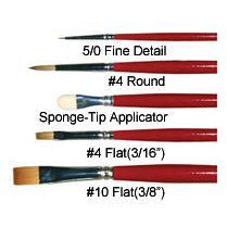 Graftobian Face Painting Brushes - Make It Up Costumes 