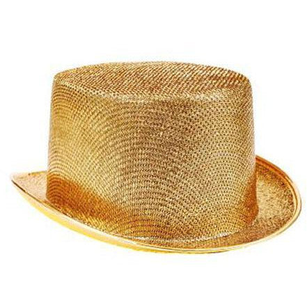 Silver or Gold Top Hat - Make It Up Costumes 