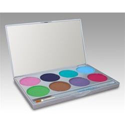 Mehron Paradise AQ Face Paint Makeup Palettes - 8 Colors - Make It Up Costumes 