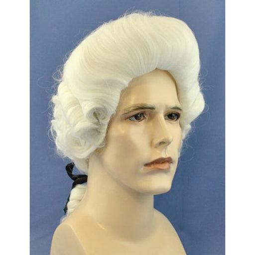 Men's Deluxe White Colonial Wig - Make It Up Costumes 