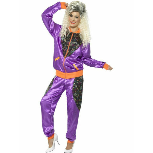 1980's Retro Jumpsuit in Purple - Make It Up Costumes 