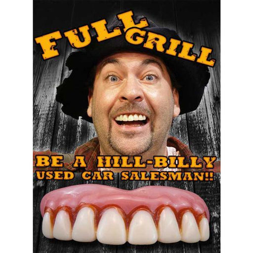 Billy-Bob Fake Hillbilly Teeth - Full Grill - Make It Up Costumes 