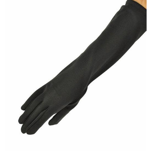 Elbow Length Dress Gloves for Women-Red, White or Black - Make It Up Costumes 