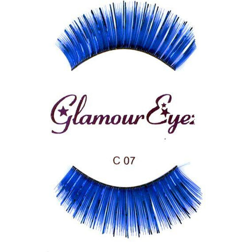 Blue Lashes with Tinsel - Make It Up Costumes 