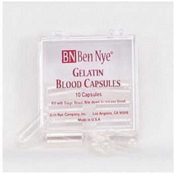 Ben Nye Empty Gelatin Blood Capsules - Make It Up Costumes 