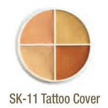Ben Nye Tattoo Concealer & Cover Up Makeup Wheel (4 Colors) - Make It Up Costumes 