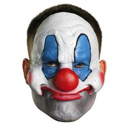 Creepy Clown Vinyl Half Mask - Make It Up Costumes 