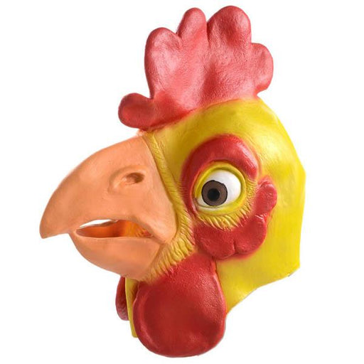 Latex Chicken Head Mask - Make It Up Costumes 