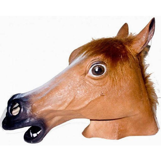 Brown Horse Head Mask - Make It Up Costumes 
