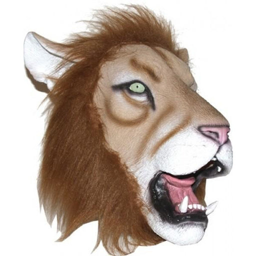 Latex Lion Head Mask - Make It Up Costumes 