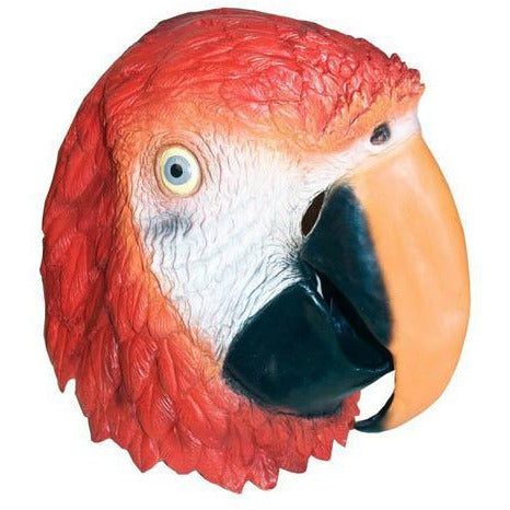 Latex Parrot Head Mask - Make It Up Costumes 