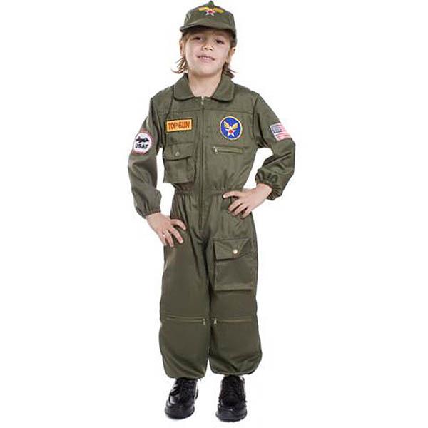 Kid's Air Force Pilot Costume - Make It Up Costumes 