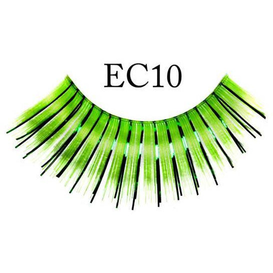 Green Lashes with Tinsel - Make It Up Costumes 