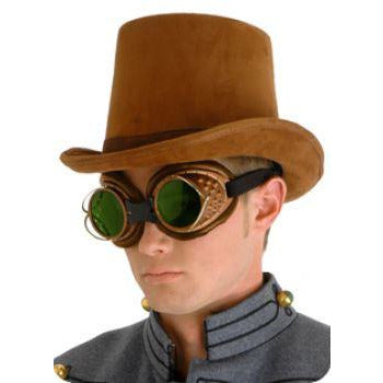Brown Steampunk Top Hat - Make It Up Costumes 