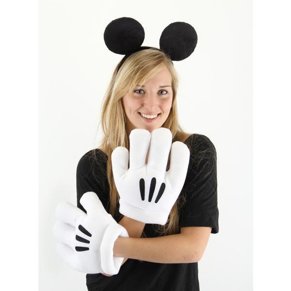 Mickey Mouse Ears Headband & Gloves - Make It Up Costumes 