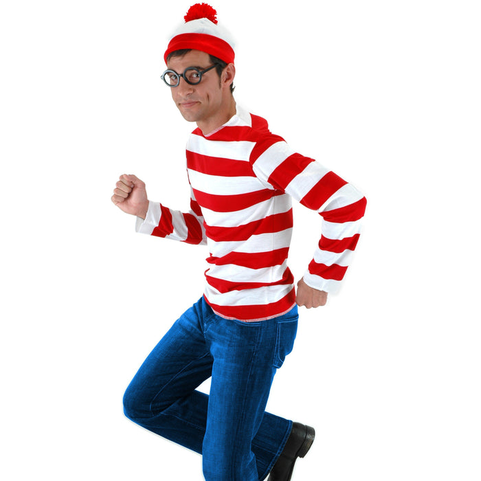 Adult Where's Waldo Costume Kit - Make It Up Costumes 