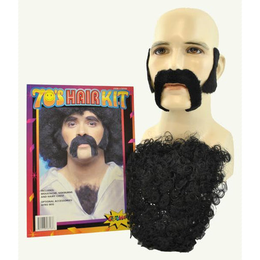 70's Facial Hair Costume Kit - Make It Up Costumes 