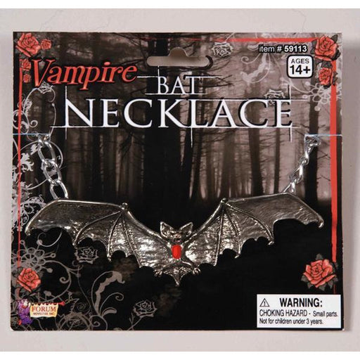 Gothic Bat Vampire Necklace - Make It Up Costumes 