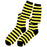 Black and Yellow Striped Bee Socks - Make It Up Costumes 