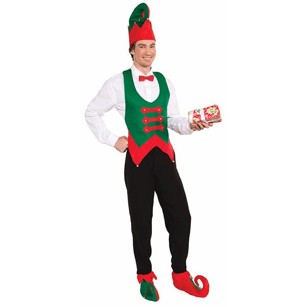 Elf Hat and Shoe Cover Set - Make It Up Costumes 
