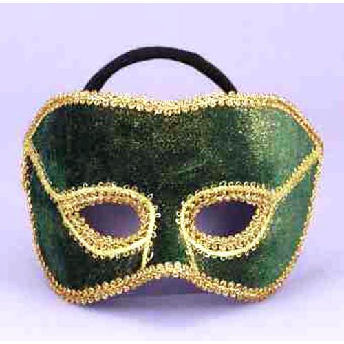 Green Velvet Eye Masks - Make It Up Costumes 