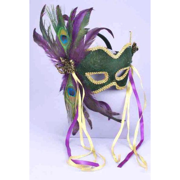 Green Velvet Eye Masks - Make It Up Costumes 