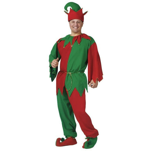 Complete Christmas Elf Costume for Men - Make It Up Costumes 