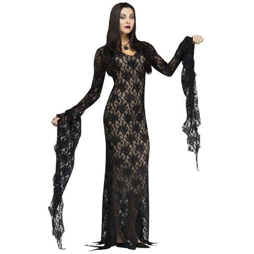 Black Lace Gothic Dress - Make It Up Costumes 