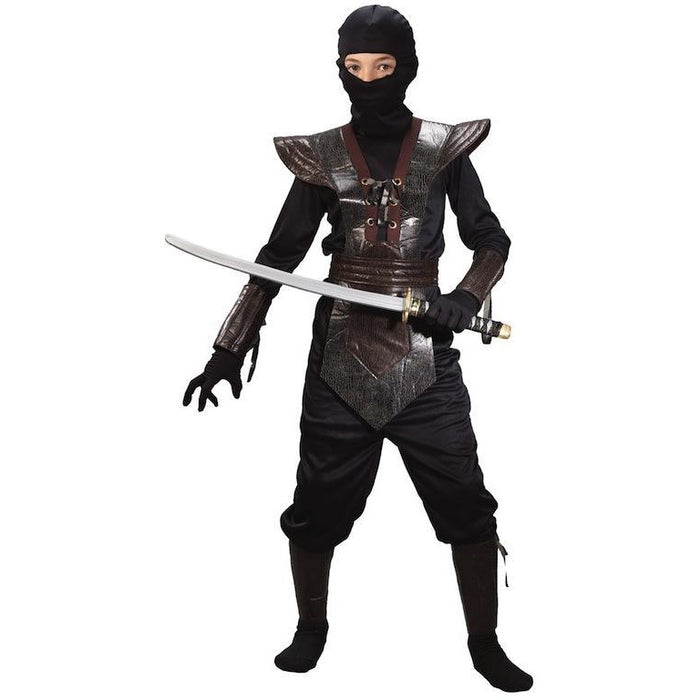 Boys Red Stealth Ninja Costume Medium (8-10)