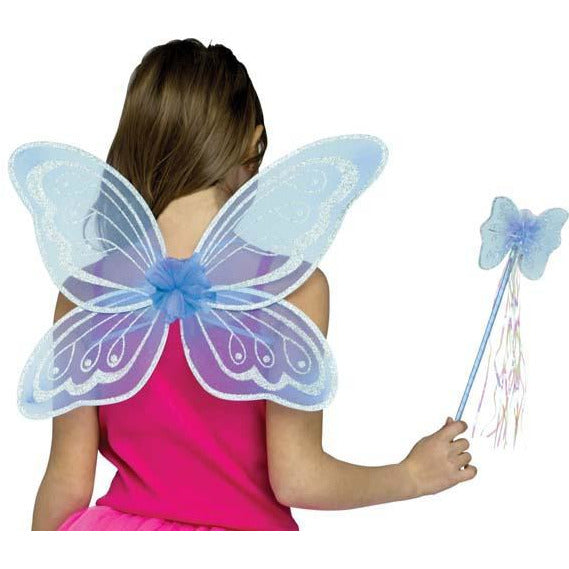 Pastel Fairy Wings and Wand Set - Make It Up Costumes 