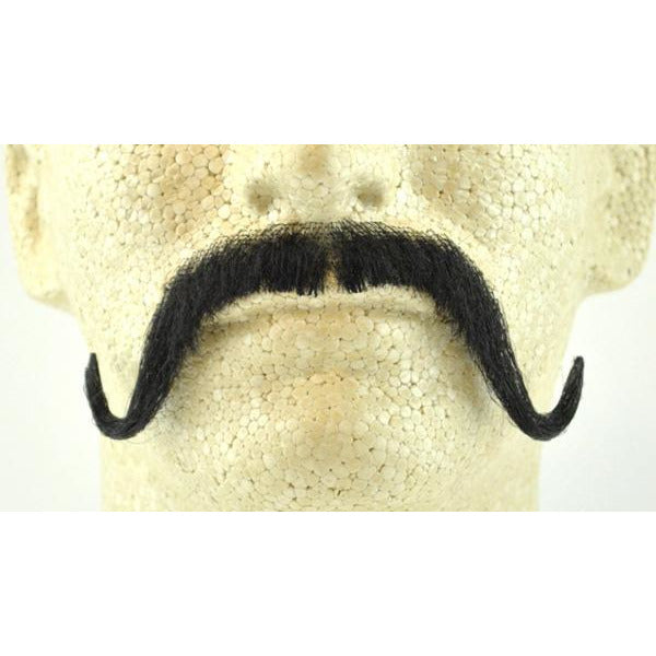 Fake Musketeer Handlebar Mustache CM15 with Human Hair - Make It Up Costumes 