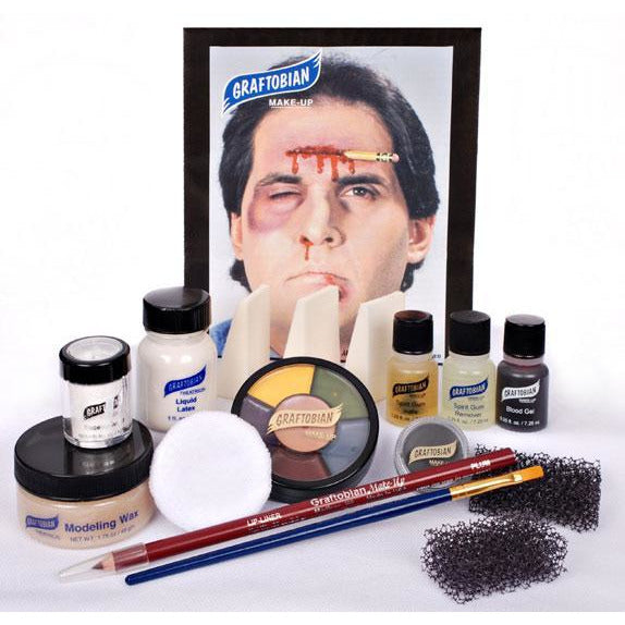 Graftobian Deluxe Severe Trauma and Wound Makeup Kit - Make It Up Costumes 