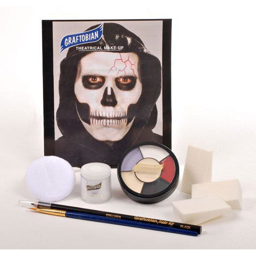 Graftobian Skull Makeup Kit - Make It Up Costumes 