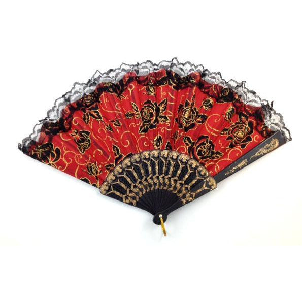 Mexican/Spanish Hand Held Fan - Make It Up Costumes 