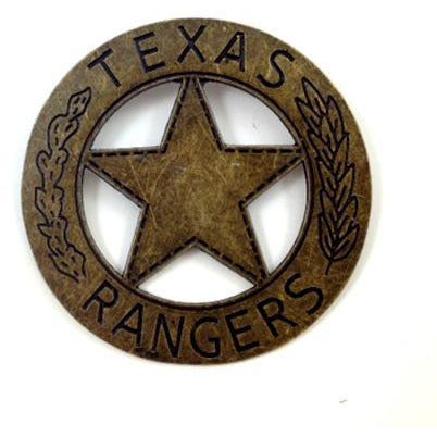 US Texas Rangers Sergeant Badge Replica Movie Props