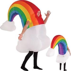 Inflatable Cloud and Rainbow Adult Costume - Make It Up Costumes 