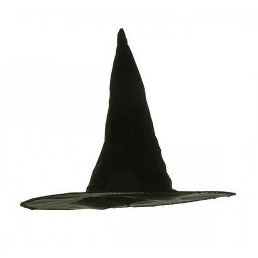 Flocked Velvet Witch Hat - Make It Up Costumes 