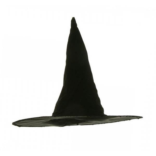 Flocked Velvet Witch Hat - Make It Up Costumes 