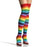 Striped Rainbow Thigh Highs - Make It Up Costumes 