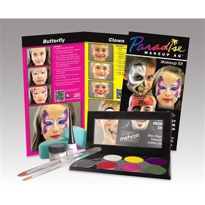 Mehron Paradise AQ Premium Face Paint Makeup Kit - Make It Up Costumes 