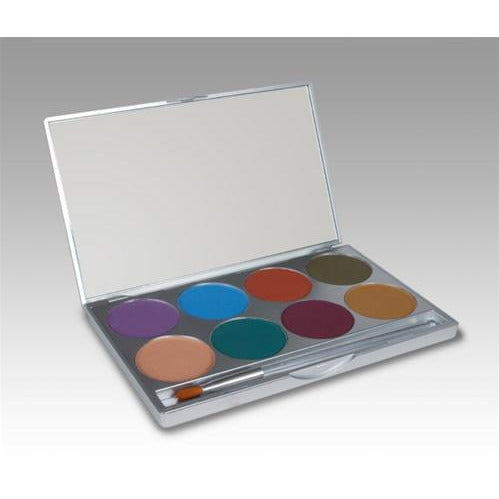 Mehron Paradise AQ Face Paint Makeup Palettes - 8 Colors - Make It Up Costumes 