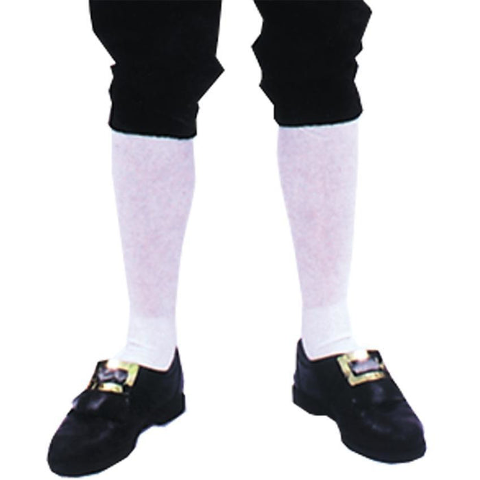 Men's White Colonial Stockings - Make It Up Costumes 