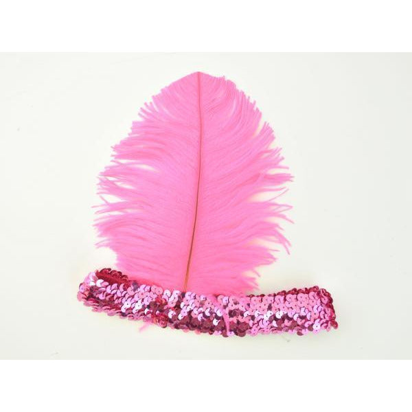 1920's Flapper Headband with Feather - Make It Up Costumes 