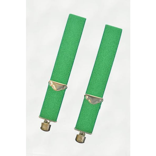 Green and Red Clip On Suspenders - Make It Up Costumes 