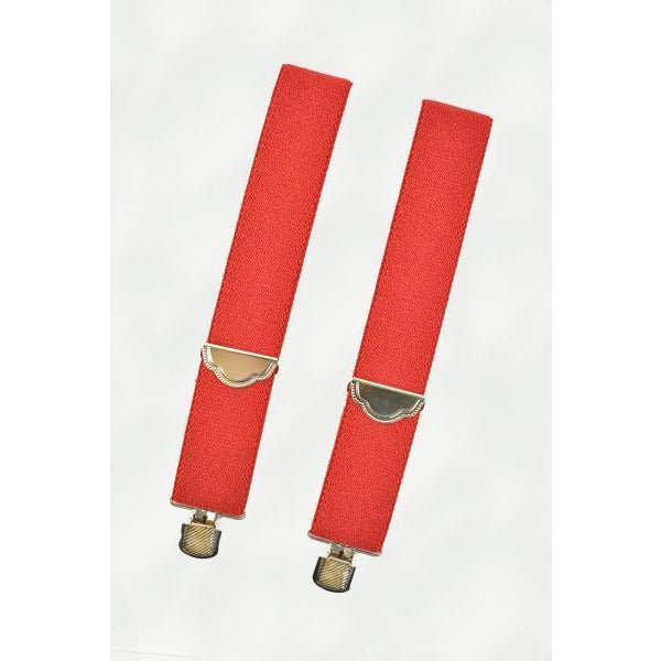 Green and Red Clip On Suspenders - Make It Up Costumes 