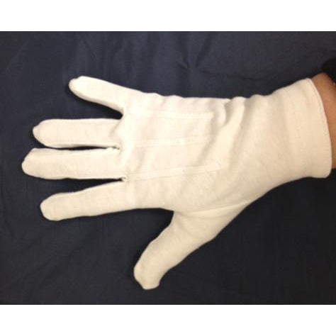 Men's White Dress Gloves with Snap - Make It Up Costumes 