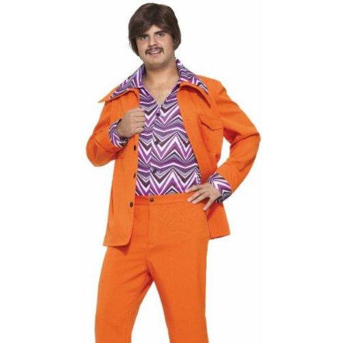 70's Orange Leisure Suit - Make It Up Costumes 
