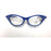 Blue Frame Cat Eye Glasses - Make It Up Costumes 