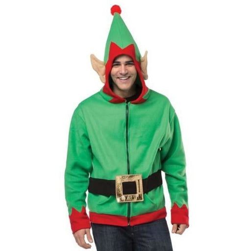 Adult Elf Hoodie - Make It Up Costumes 